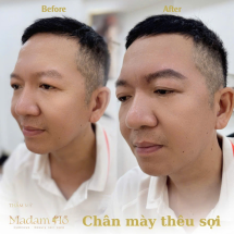 Khách Hàng Nam Điêu Khắc Chân Mày